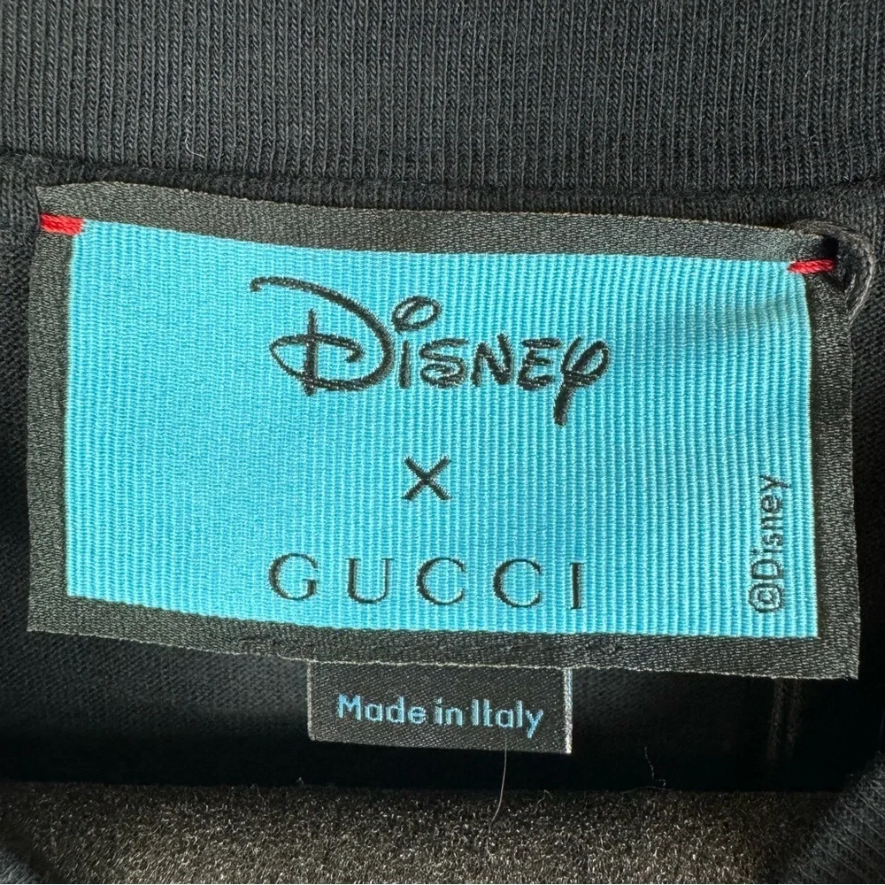 Gucci x Disney Black Flash Donald Duck Print Short Sleeve Tshirt Unisex